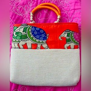 Party bag with Indian elephant design